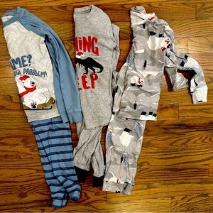 Kids winter pajama sets size 6